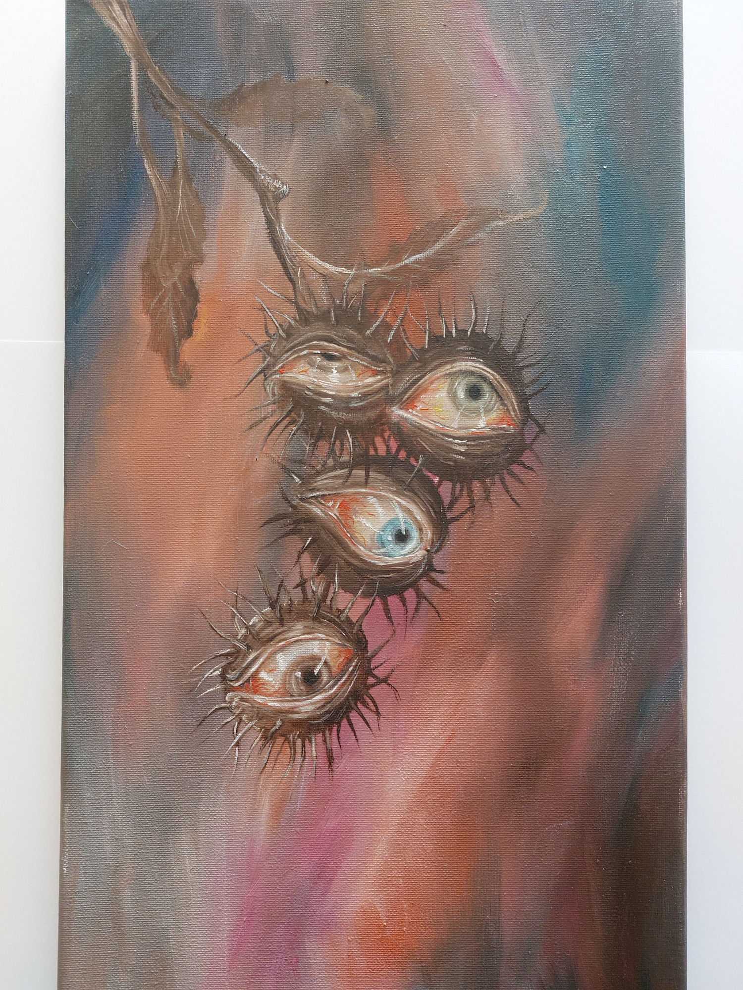 Germogli oculari di impauriti sguardi